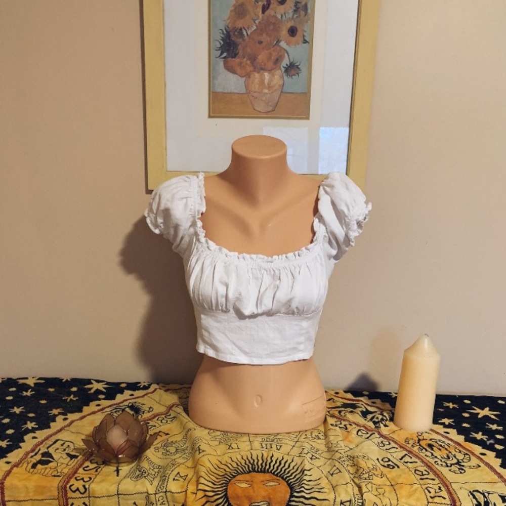 NWT Pacsun Ruffle Going Out Crop Top